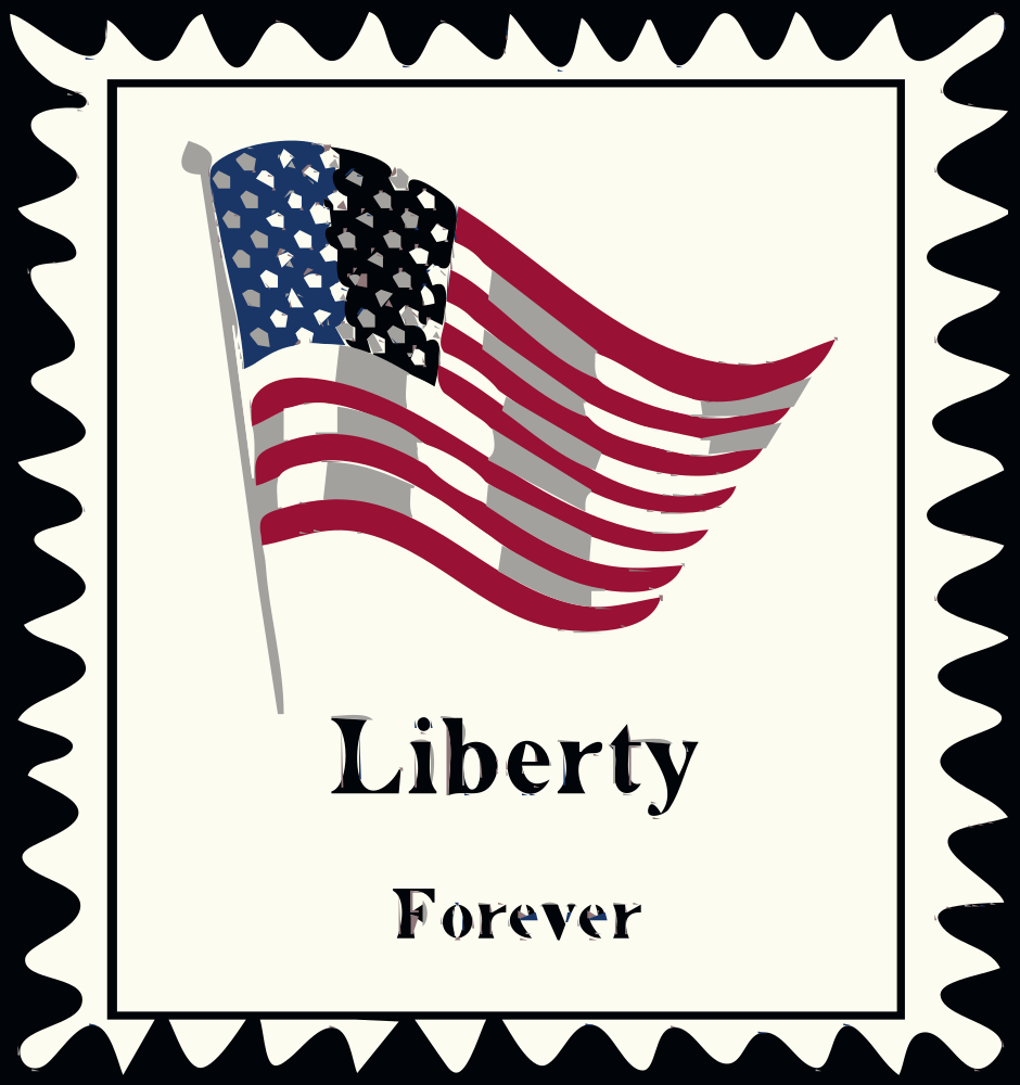 Onlinelabels Clip Art Postal Service Stamp 3